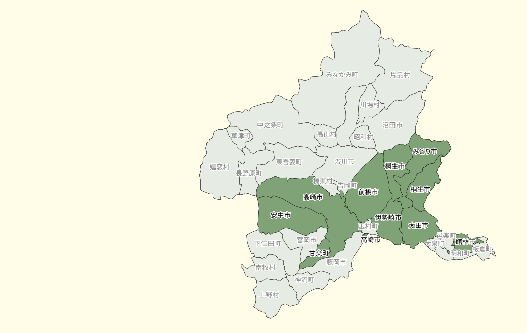 群馬県MAP