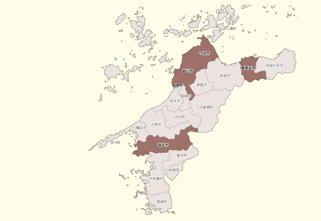 愛媛県MAP